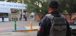 Foto: Cortesía Policías vigilan escuelas durante el regreso a clases en Puebla.