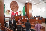 Diputados durante sesión del Congreso del Estado de Tlaxcala.