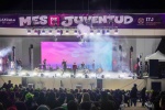 Río Roma durante el Juventudes Fest ante miles de jóvenes en Tlaxcala.