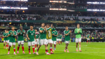 Selección Mexicana durante un partido de futbol.