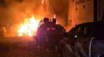 Daños tras la explosión de un coche bomba frente a una comandancia en Ojocaliente.