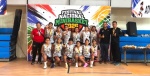 Foto: Cortesía Niñas del Club Bayonnetas durante un partido de minibasket.