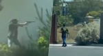Jordan Salinas durante el tiroteo en un restaurante de Idaho