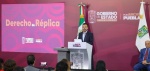 Foto: Cortesía Funcionario durante la presentación del programa Derecho de Réplica en Puebla.