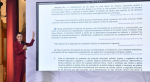 Foto: Cortesía Claudia Sheinbaum durante conferencia sobre pensiones doradas.