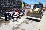 Comunicado oficial Continúa Tonantzin Fernández llevando obra pública a todos los barrios de San Pedro Cholula