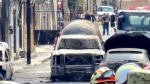 Foto: Cortesía Bomberos atienden explosión de pipa de gas LP en Cuernavaca.
