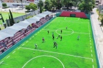 Foto: Cortesía Cancha rehabilitada de la Unidad Deportiva Blas Charro Carvajal en Tlaxcala.