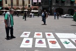 Foto: Cortesía Con pancartas y expresiones culturales, pueblos originarios recorren Puebla y llegan al Zócalo