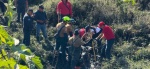 Foto: Cortesía Elementos de rescate durante el operativo en el río Atoyac, en Santa Clara Ocoyucan.