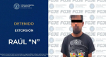 Elementos de seguridad durante operativo de detención en Calpulalpan