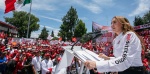 Militantes del PRI durante evento político en el Estado de México