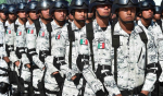 Elementos del Ejército y Marina durante un operativo de seguridad.