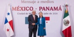 Foto: Cortesía Claudia Sheinbaum y José Raúl Mulino durante su reunión bilateral en Palacio Nacional.