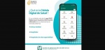 Foto: Cortesía Persona usando la app del IMSS para solicitar una cita médica.