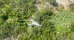Foto: Cortesía Avión de Aerus accidentado cerca de una carretera en Nuevo León