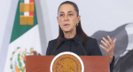 Foto: Cortesía Claudia Sheinbaum durante una conferencia sobre acciones de México ante casos migratorios.
