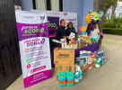 Centro de acopio del DIF Tlaxcala para apoyar a Venezuela.