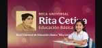 Foto: Cortesía Estudiantes de primaria con información de la Beca Rita Cetina 2026.