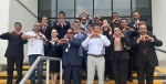 Foto: Cortesía Autoridades del COBAEP y del Tecnológico de Zacapoaxtla durante la firma del convenio.