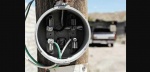 Foto: Cortesía Taxis eléctricos conectados a una red eléctrica urbana.