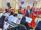 Foto: Cortesía Concierto del ensamble Yoloxóchitl en una escuela de Tlaxcala