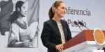 Claudia Sheinbaum durante la conferencia donde presentó cifras de seguridad.
