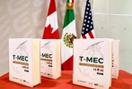 Foto: Cortesía Funcionarios de México y Estados Unidos durante reunión sobre el T-MEC.