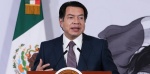 Mario Delgado durante conferencia de prensa de la SEP.