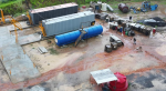 Autoridades federales aseguran instalación clandestina de combustible en Reynosa.