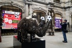 Foto: Cortesía “90 Minutos”: el futbol se convierte en arte en el Palacio Municipal de Puebla