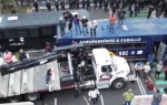 Bloquean a la avanzada de la CNTE casi 3 kilómetros antes de su llegada al estadio Azteca, donde será la inauguración de la copa Mundial en menos de 14 horas 