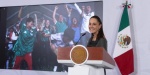 Claudia Sheinbaum durante conferencia sobre turismo en México.