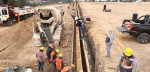 Foto: Cortesía Construcción del CITRAA en Aquixtla con maquinaria y estructuras en obra.