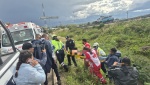 Por: Lula Pineda Joven resulta lesionado tras volcadura en el Libramiento al Aeropuerto, en Huejotzingo