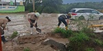 Foto: Cortesía Personal de Protección Civil realiza labores tras lluvias en Puebla.