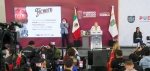 Motociclistas reunidos en un evento masivo en Puebla.