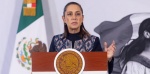 Claudia Sheinbaum durante su conferencia matutina en Palacio Nacional.