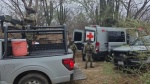 Militares y patrullas durante un operativo de seguridad en Sinaloa.