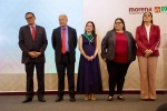 Foto: Cortesía Dirigentes nacionales de Morena, PT y PVEM anuncian proceso para Tlaxcala.