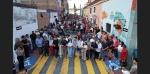 Foto: Cortesía Autoridades inaugurando calle pavimentada en Atlixco con trabajos de infraestructura urbana