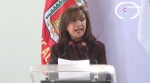 Foto: Cortesía Lorena Cuéllar habla sobre la convocatoria de Morena en Tlaxcala.