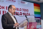 Foto: Cortesía Investigadores y autoridades durante actividades por aniversario de El Colegio de Tlaxcala.