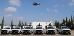 Patrullas y elementos de seguridad durante un operativo en Puebla.