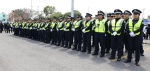 Foto: Cortesía Elementos de seguridad en operativo del estadio Cuauhtémoc