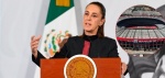 Claudia Sheinbaum durante conferencia en Palacio Nacional