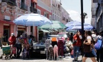 Foto: Cortesía Comerciantes del Centro Histórico reportan ventas menores por ambulantaje en Día de las Madres