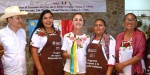 Claudia Sheinbaum durante evento con comunidades Yaqui en Sonora.