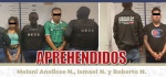 Detenidos por robo escoltados por agentes ministeriales en Puebla