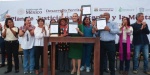 Entrega de tierras a campesinos en Atenco